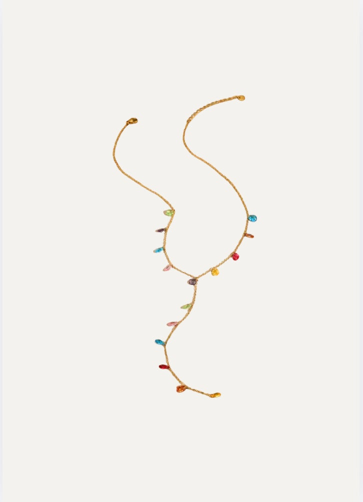Rainbow Drop Necklace