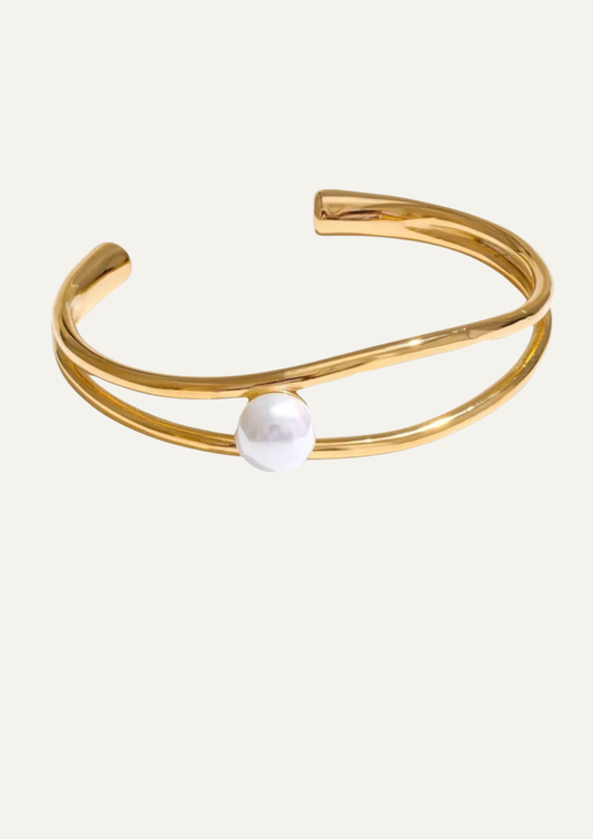 Golden Pearl Cuff