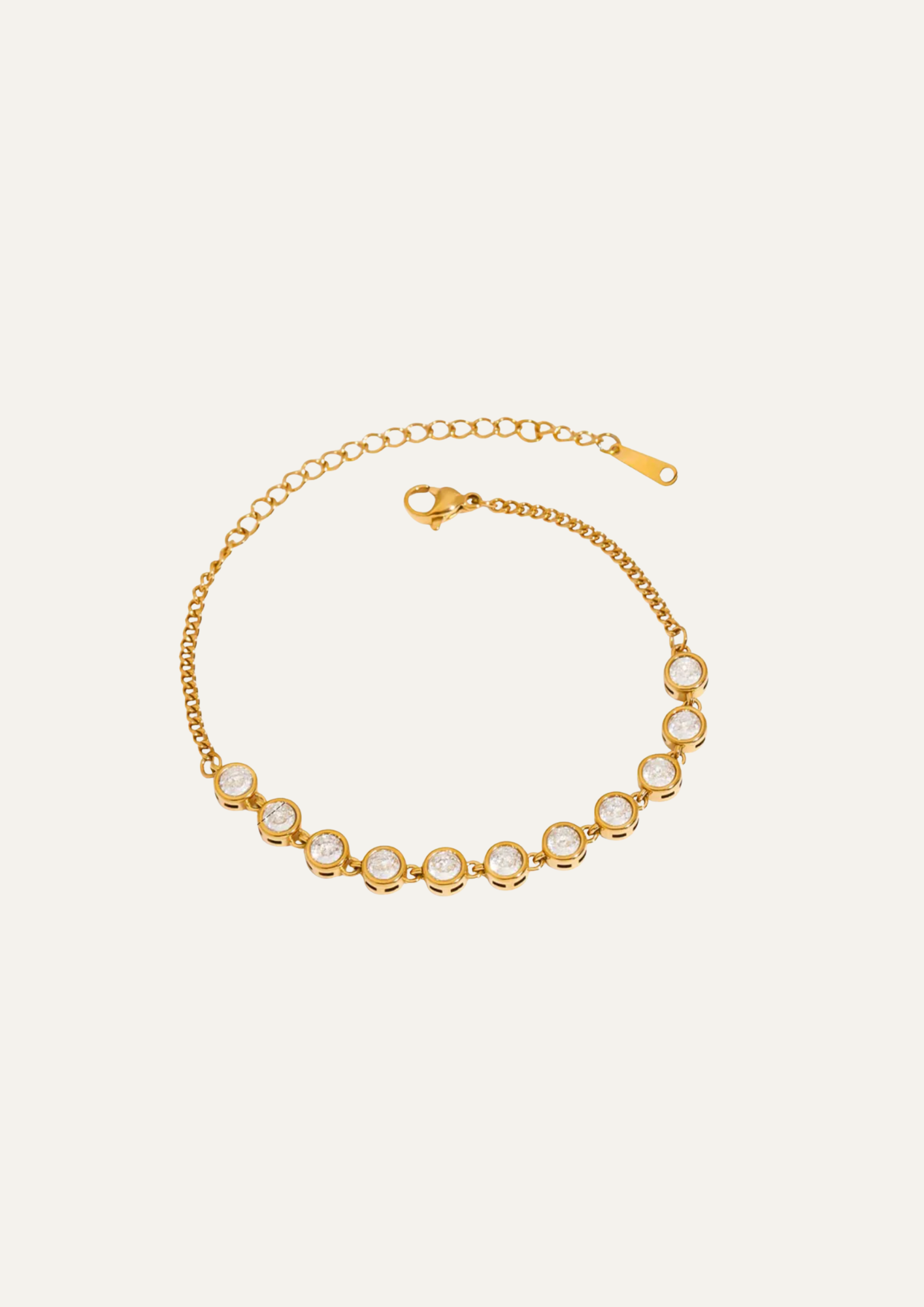 Classic Gold Crystal Bracelet