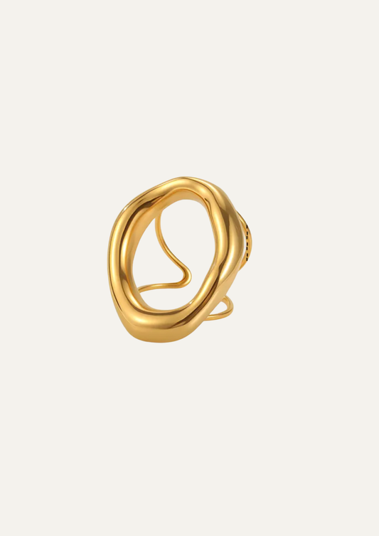 Golden Loop Adjustable Ring